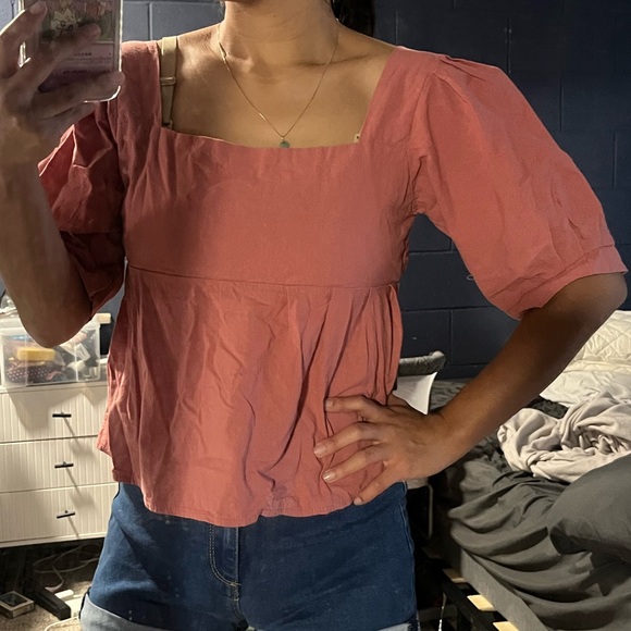 Pink 2 piece linen top and shorts - Picture 7 of 7